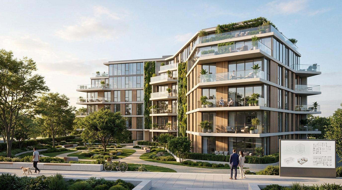 Résidence moderne éligible aux investissements immobiliers neufs