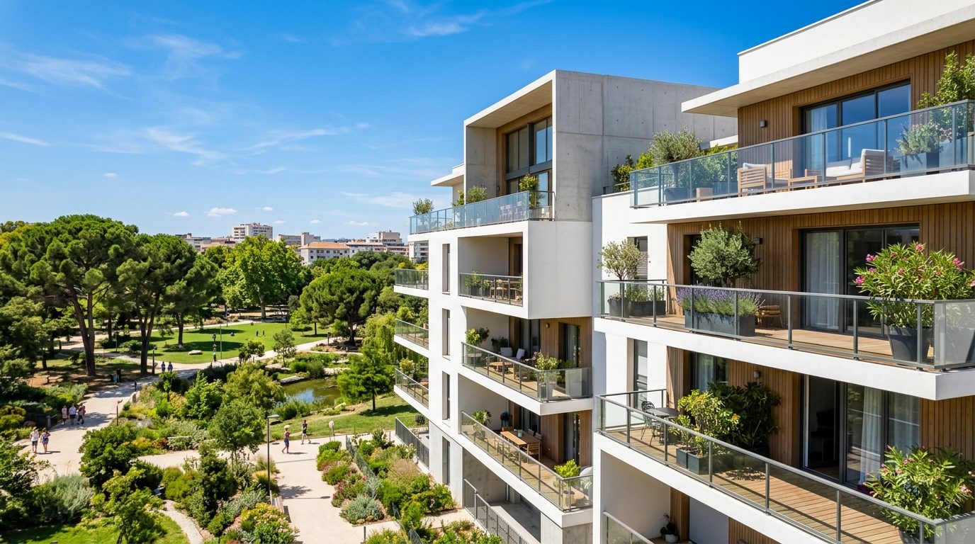 Green Square à Montpellier : l’alliance du confort durable et du dynamisme de Parc Marianne