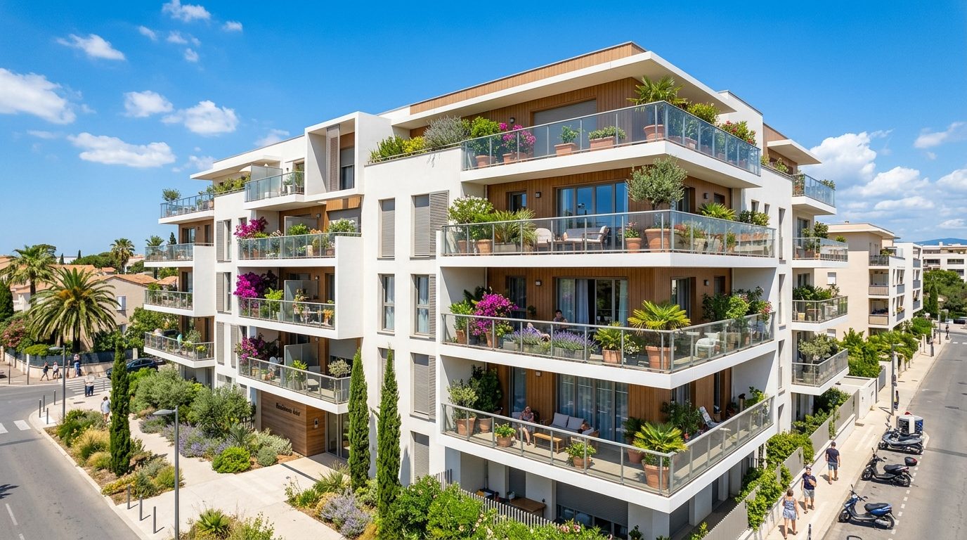 Immeuble résidentiel neuf contemporain à Montpellier