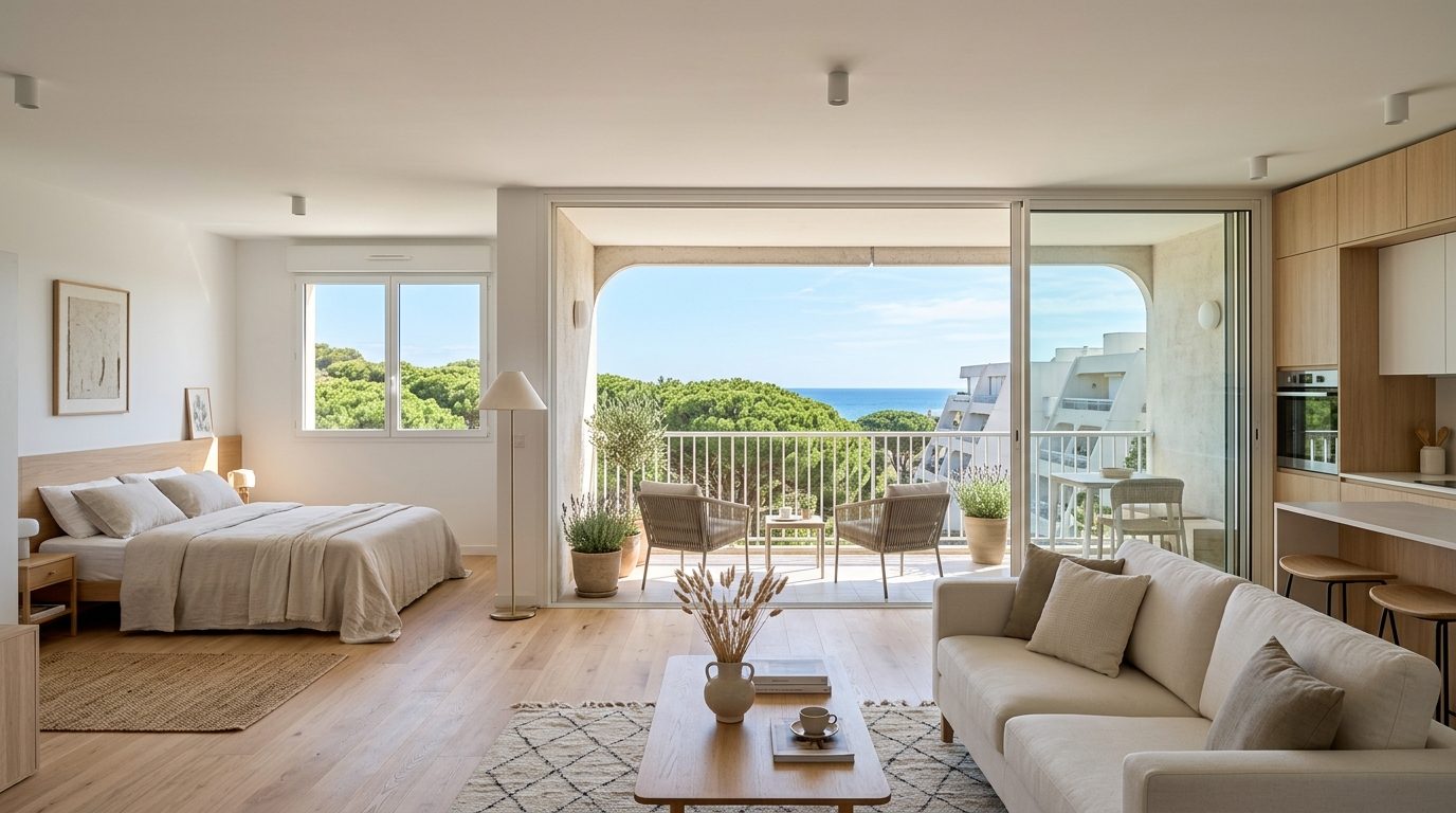 Focus investisseur : studio T1 (lot 206) à La Grande-Motte dans la résidence Les Dunes du Soleil