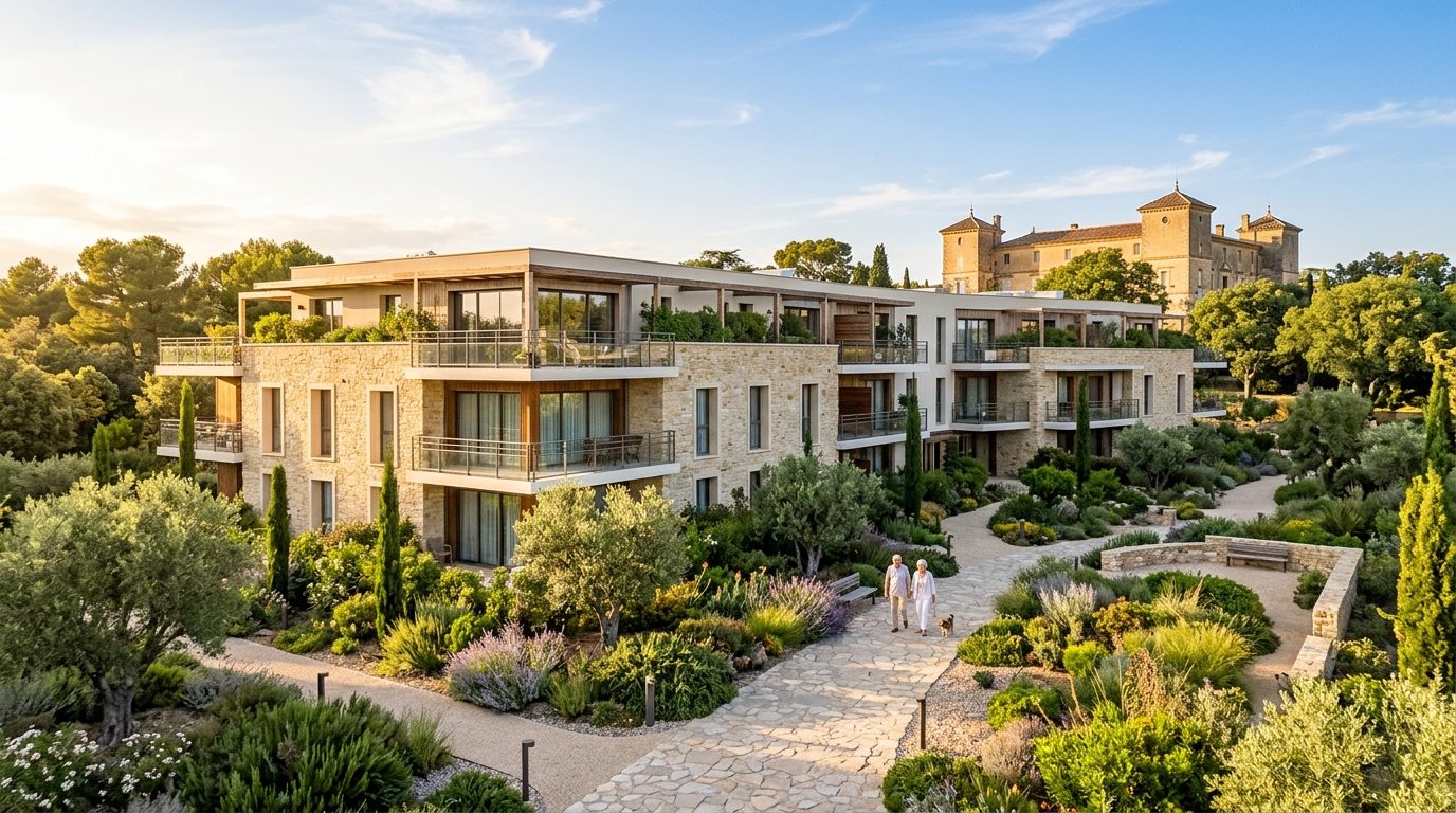 Résidence Le Flaugergues à Montpellier : l’alliance du patrimoine et du confort pour seniors